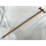 BOY SCOUTS HUNGARIAN JAMBOREE 1933 WALKING STICK WITH AXE HEAD,