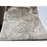 SCROLL MAP MARKED "THE COUNTY OR SHIRE OF ANGUS FROM AN ACTUAL SURVEY BY JOHN AINSLIE,