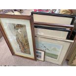 LARGE SELECTION OF ENGRAVINGS, PRINTS ETC.