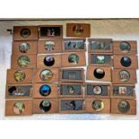 SELECTION OF MAGIC LANTERN SLIDES, MOUNTED SLIDES INCLUDE KALEIDOSCOPE EXAMPLE,