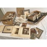 VAST SELECTION OF BLACK AND WHITE PHOTOGRAPHY,CABINET CARDS ETC TO INCLUDE WATT & SON, DUNDEE,