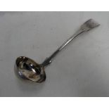 VICTORIAN SCOTTISH SILVER TODDY LADLE,