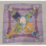 HERMES FETES VENITIENNES SILK SCARF - 89 X 89 CM,