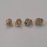 2 PAIRS OF 9CT GOLD EARRINGS, 1 AS FOUND - 7.