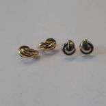 2 PAIRS OF 9CT GOLD EARRINGS - 5.