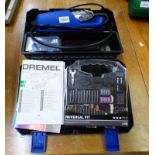 DREMEL 3000 MULTI PURPOSE ELECTRIC ETCHING TOOL AND VARIOUS ATTACHMENTS