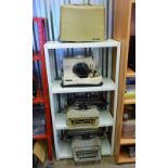 2 OLIVETTI LINEA 98 TYPEWRITERS & NECCHI TYPE 544 ELECTRIC SEWING MACHINE