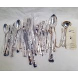 SELECTION OF SILVER PLATED BUTLER CUTLERY,