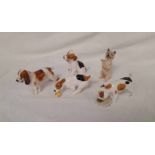 5 ROYAL DOULTON DOGS INCLUDING CAIRN TERRIER HN 2589, DOG WITH BONE HN 1159,