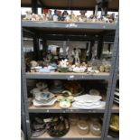 LARGE SELECTION OF PORCELAIN, SILVER PLATED WARE,