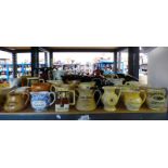 LARGE SELECTION OF WHISKY JUGS INCLUDING GRANTS STAND FAST, ISLE OF JURA,