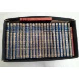 21 VOLUMES RUDYARD KIPLING & 2 OTHERS IN BLUE & GILT BINDING Condition Report: Some