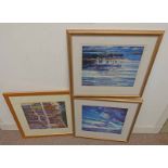 3 GILT FRAMED JAMES S DAVIS PICTURES INCUDING ; DAWN GARAM READ,