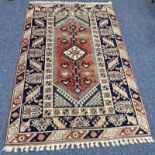 MIDDLE EASTERN RUG WITH GEOMETRIC DESIGN 190 X 125 CM
