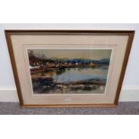 LIZ DUNCAN PLOCKTON MORNING SIGNED IN PENCIL, NO 220/550 FRAMED PRINT 38 X 59.