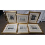 6 FRAMED PICTURES DEPICTING VARIOUS NAVAL BATTLES AND SHIPS,
