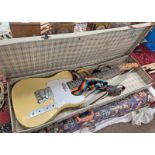 COLUMBUS 6 STRING ELECTRIC GUITAR IN CASE Condition Report: 7kg approx