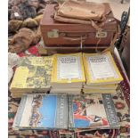 2 SUITCASES, OUTLINE OF NATURE MAGAZINES, NATIONAL GEOGRAPHIC MAGAZINES,