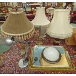 PAIR OF TABLE LAMPS,