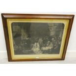 AFTER WILLIAM BONNER JOHN KNOX ADMINISTERING THE FIRST PROTESTANT SACRAMENT ROSEWOOD FRAMED