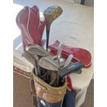 GOLF CLUBS TO INCLUDE J CROWLEY & SON, KING PIN MASHIE, GEORGE NICOLL, LEVEN, FIFE, MASHIE NIBLICK,