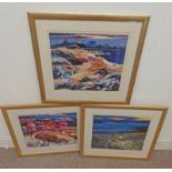 JAMES S DAVIS, 3 GILT FRAMED PICTURES TO INCLUDE; 'SHIPYARD BRAG', 'BIG NIGHT OUT' & 1 OTHER,