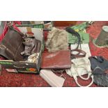 SELECTION OF HANDBAGS TO INCLUDE MOTHER OF PEARL EXAMPLE,