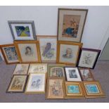 LARGE SELECTION OF PICTURES TO INCLUDE ; 'VIOLET NEISH, 'FLOWERS', SIGNED, WATERCOLOUR, JAMES ALDER,