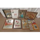 SELECTION OF ADVERTISING MIRRORS ETC, FEATURING CAMPARI, FRYS' CHOCOLATE, JIM BEAN, ETC.