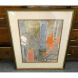 G SMITH THE GLASS BLOWER SIGNED & DATED 71 FRAMED GOUACHE 42 CM X 32 CM