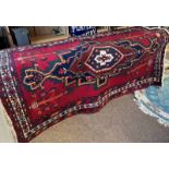 RED GROUND MIDDLE EASTERN CARPET,