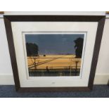 DAN CRISP EVENING CALM SIGNED IN PENCIL 3 LAYER FRAMED PRINT 48 X 57 CM