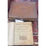 FULLY LEATHER BOUND BIBLE - 1791,