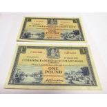 1950 CLYDESDALE & NORTH OF SCOTLAND BANK ONE POUND BANKNOTE, C293283,