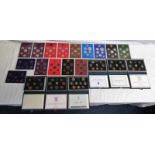 23 X UK PROOF SETS TO INCLUDE: 1970, 1972-1979, 2 X 1980, 2 X 1981, 2 X 1982, AND 1983-1990,
