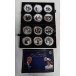 2018 HARRY & MEGHAN, THE ROYAL WEDDING COLLECTION, OF 12 SILVER PROOF COINS,