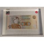 CLYDESDALE BANK PLC DISPLAY £10 NAB002541, THE FIRST DECADE 1987-1997 BANKNOTE,