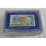 10 X 1992 ROYAL BANK OF SCOTLAND EUROPEAN COMMUNITY SUMMIT ONE POUND BANKNOTES,