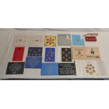 1971, 1977, 1981 AND 1982 UK PROOF SETS IN ENVELOPES OF ISSUE, 1986 AND 1987 UK BU SETS,