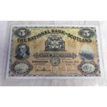 1949 THE NATIONAL BANK OF SCOTLAND FIVE POUNDS BANKNOTE,