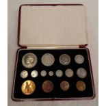 1937 GEORGE VI 'CORONATION' 15-COIN PROOF SET,