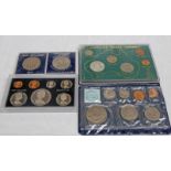 1971 NEW ZEALAND 7-COIN PROOF SET IN PLASTIC CASE OF ISSUE, 1967 & 1971 NEW ZEALAND DOLLARS,