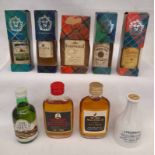SELECTION OF VARIOUS MINIATURE SINGLE MALT WHISKY TO INCLUDE STRATHISLA 8,