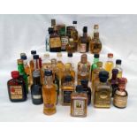 SELECTION OF VARIOUS BLENDED WHISKY & LIQUEUR MINIATURES TO INCLUDE OLD ORKNEY, CENTURY OF MALTS,
