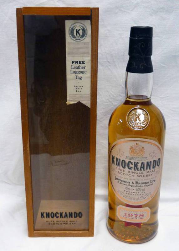 1 BOTTLE KNOCKANDO 14 YEAR OLD SINGLE MALT WHISKY, DISTILLED 1978 - 70CL,