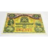 1951 THE NATIONAL BANK OF SCOTLAND TWENTY POUNDS BANKNOTE,