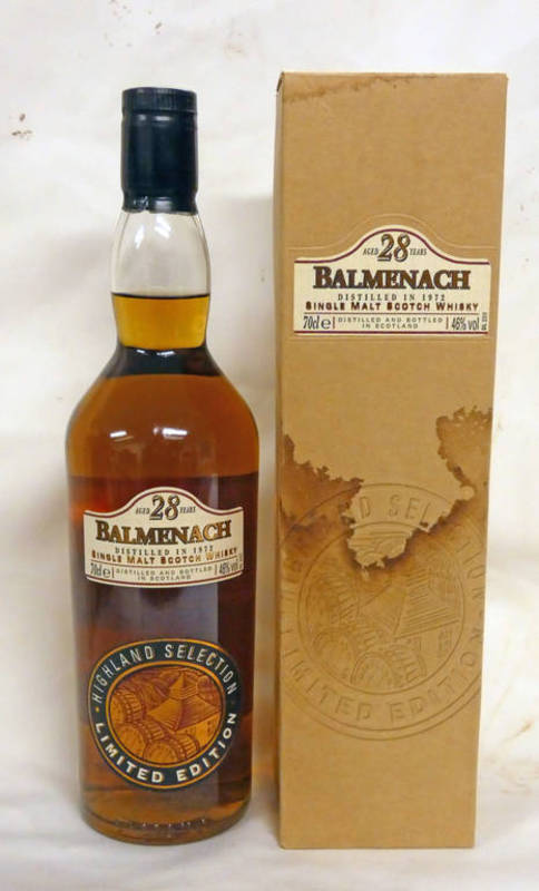 1 BOTTLE BALMENACH 28 YEAR OLD SINGLE MALT WHISKY,