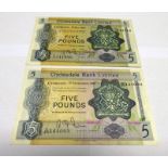 1967 CLYDESDALE BANK LIMITED FIVE POUNDS BANKNOTE, C/S 111916,