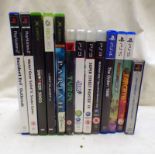 SELECTION OF VARIOUS VIDEO GAMES FOR PS5, PS4, PS1, XBOX,