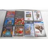 SELECTION OF PS1, SEGA MEGA DRIVE, NINTENDO DS , PS4 ETC GAMES INCLUDING DESERT STRIKE,